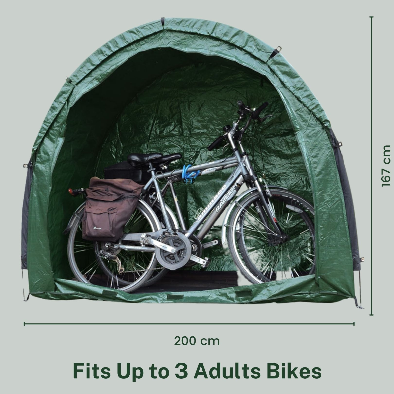 with Window Design 200 Removable Garage Suitable for 2 Bicycle Storage Bicycle Storage Tent Cave Cover Scaffold 