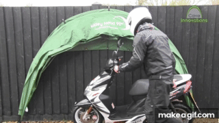 HideyHood 90 Motorbike, Scooter and Moped Shelter Cover