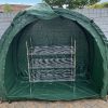 TidyTent Xtra garden storage tent with shelves.