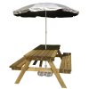 UV garden parasol bench and base