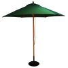 Green Wood Pulley Parasol