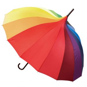 Rainbow Pagoda Colourful Umbrella