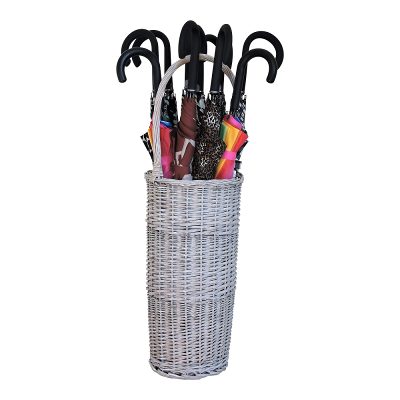 Wicker Umbrella Stand, perfect hall or lobby accessory.