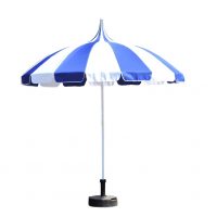 blue & white pagoda garden parasol