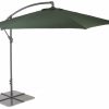 green 3m cantilever patio parasol