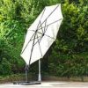 3.5m cantilever parasol angle tilted