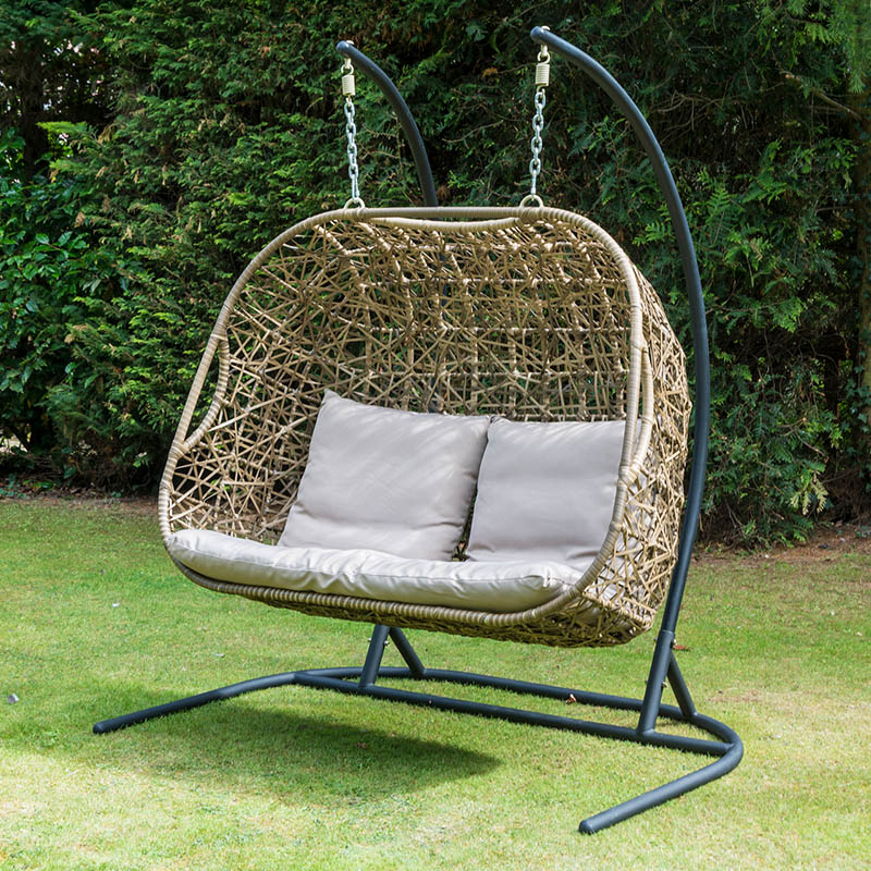 Egg Chair Garden Swing for Two Cave Innovations