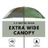 2.2m wide UV protective fishing umbrella