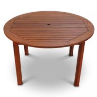 hardwood round dining table