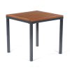 hardwood square table