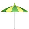 Green and yellow pagoda parasol