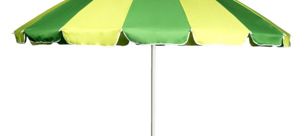 Green and yellow pagoda parasol