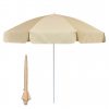 Garden & Beach Sun Umbrella 2m -Natural/Ivory