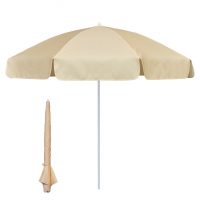 Garden & Beach Sun Umbrella 2m -Natural/Ivory
