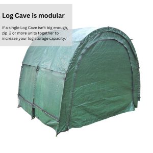 Infographic showing how the Log Cave is modular